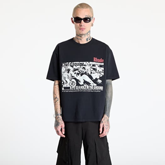 T-skjorte Rhude Champions Du Monde Tee Vintage Black