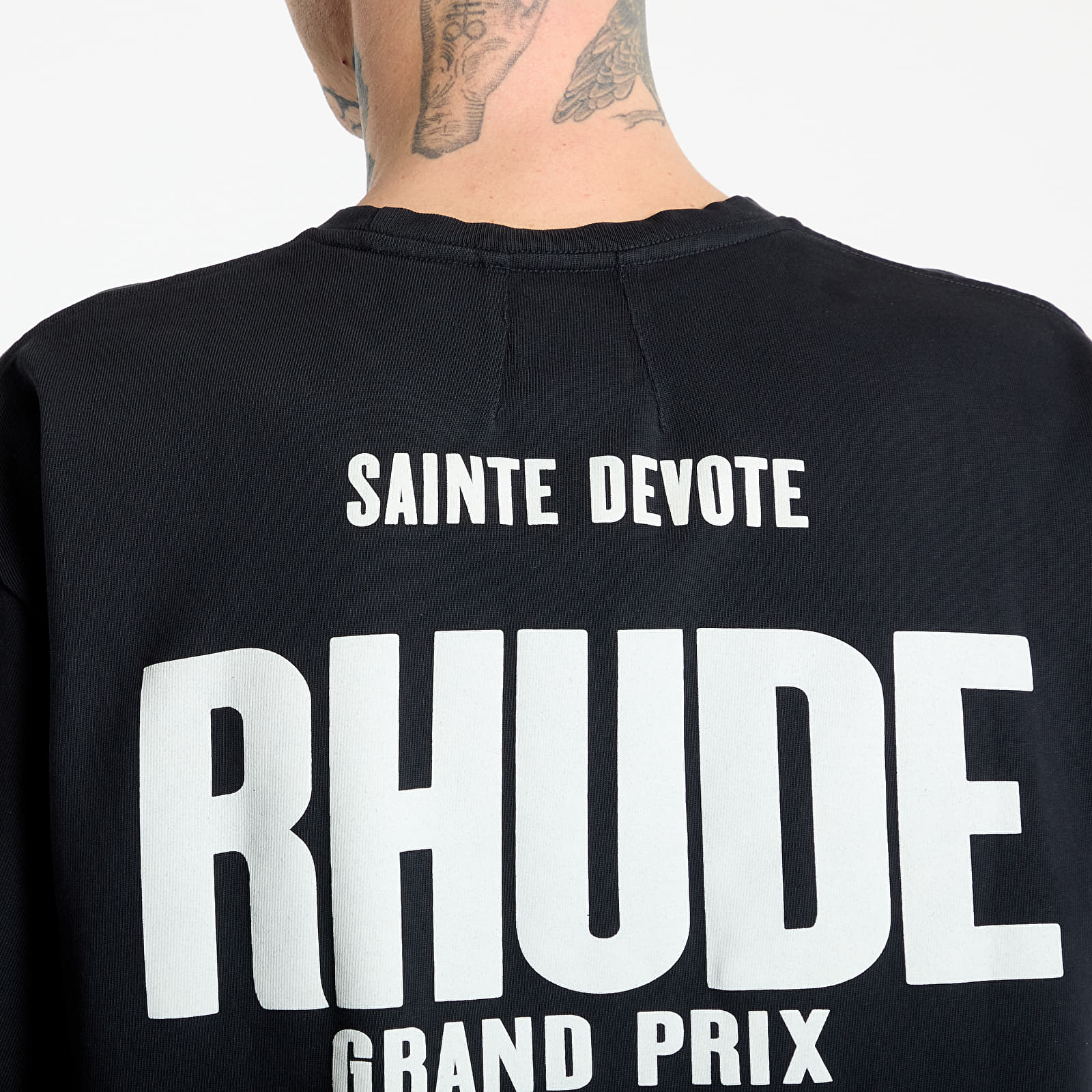 T-shirts för män Rhude Champions Du Monde Tee Vintage Black