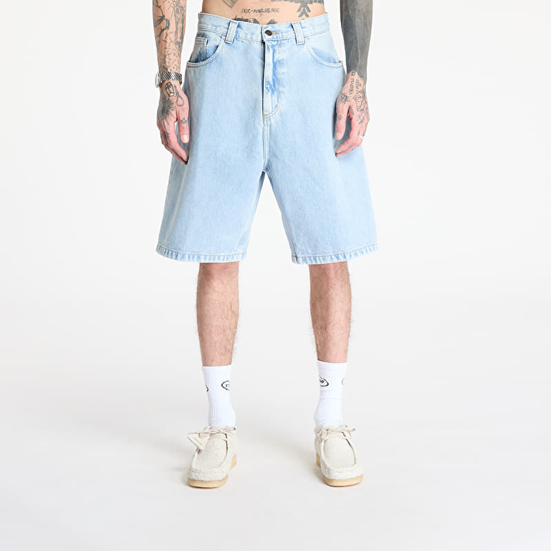 Carhartt WIP Brandon Short Blue Heavy Stone Bleached
