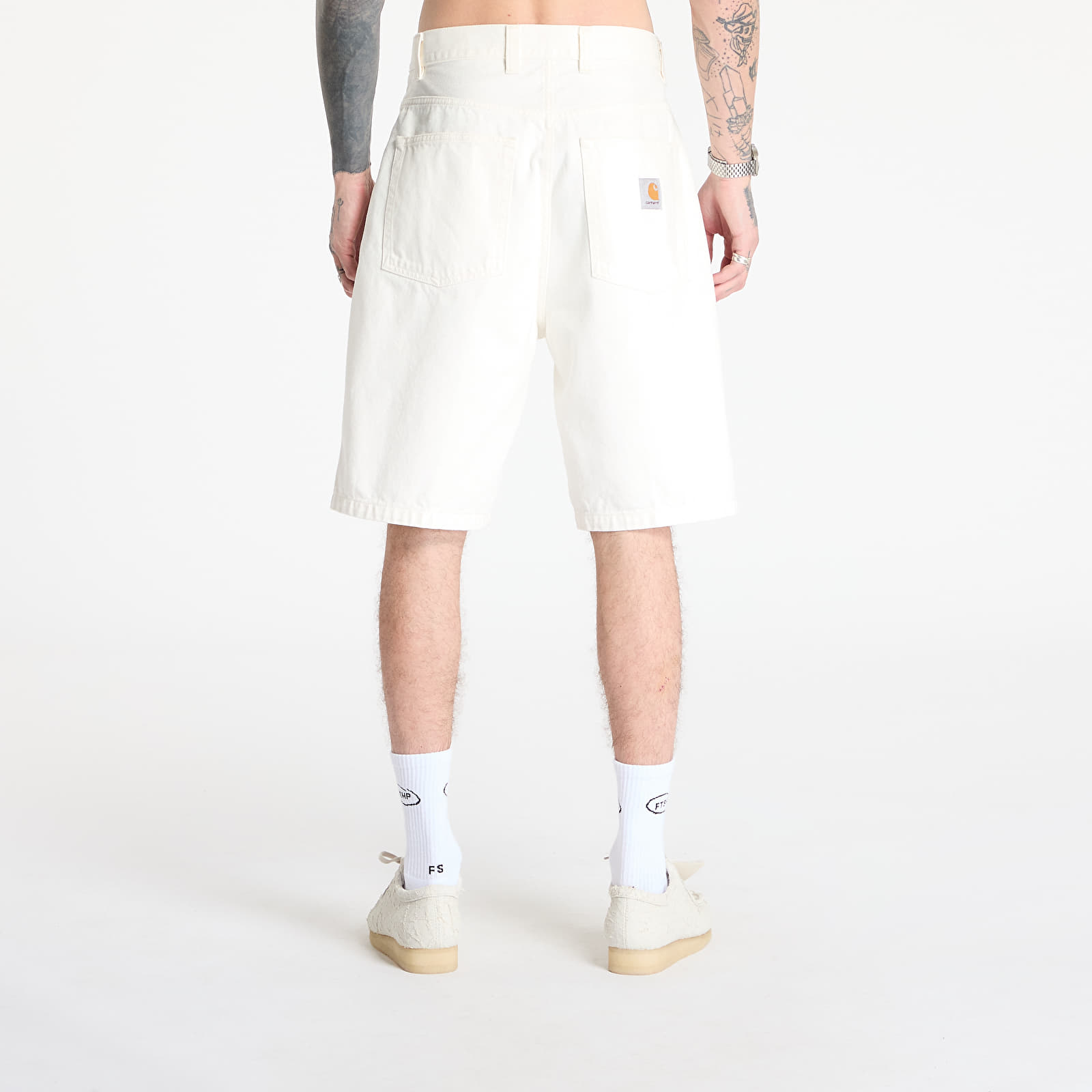 Pantalones cortos Carhartt WIP Brandon Short White Rinsed