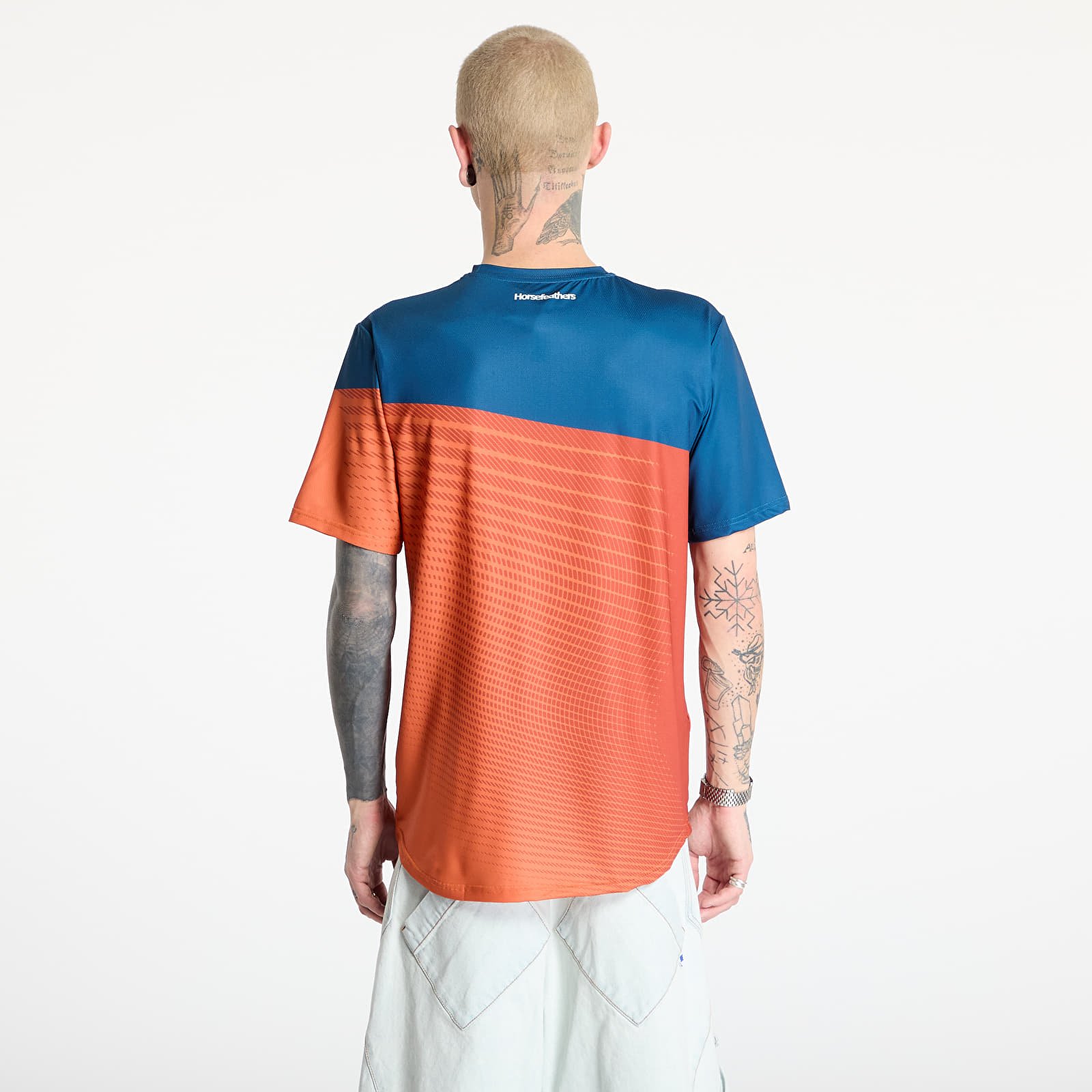 Trikood Horsefeathers Quantum Bike Jersey Petrol/ Burnt Orange