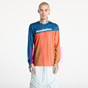 Horsefeathers Quantum Ls Bike Jersey Petrol/ Burnt Orange