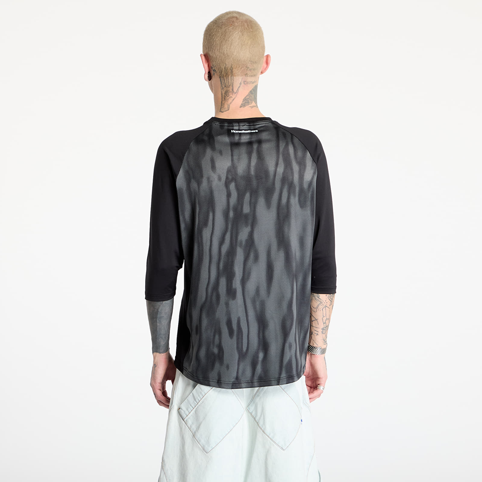 Trikots Horsefeathers Spike 3/ 4 Bike Jersey Halftone/ Black