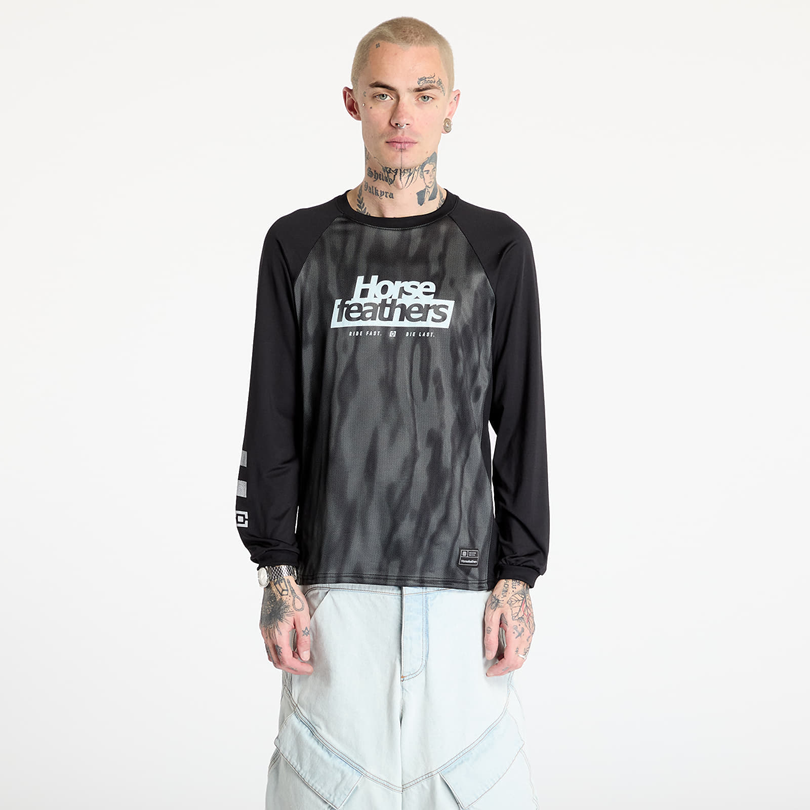 Jersey Horsefeathers Spike Ls Bike Jersey Halftone/ Black M