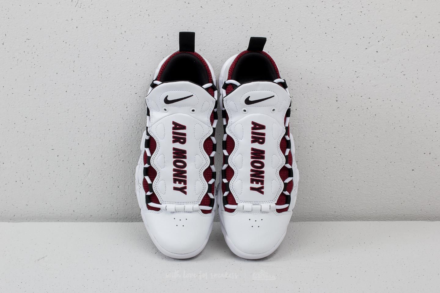Men s shoes Nike Air More Money White Black Team Red Footshop