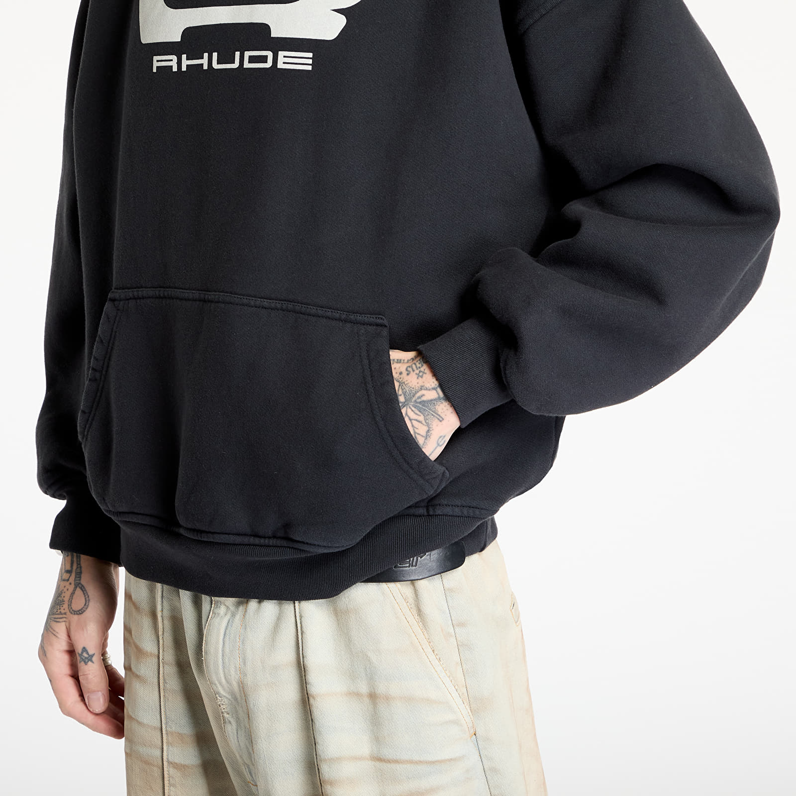 Mikiny Rhude Campione Hoodie Vintage Black