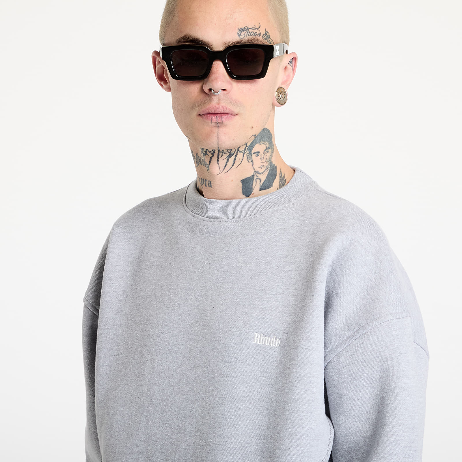 Pánske mikiny Rhude Classique Crewneck Heather Gray