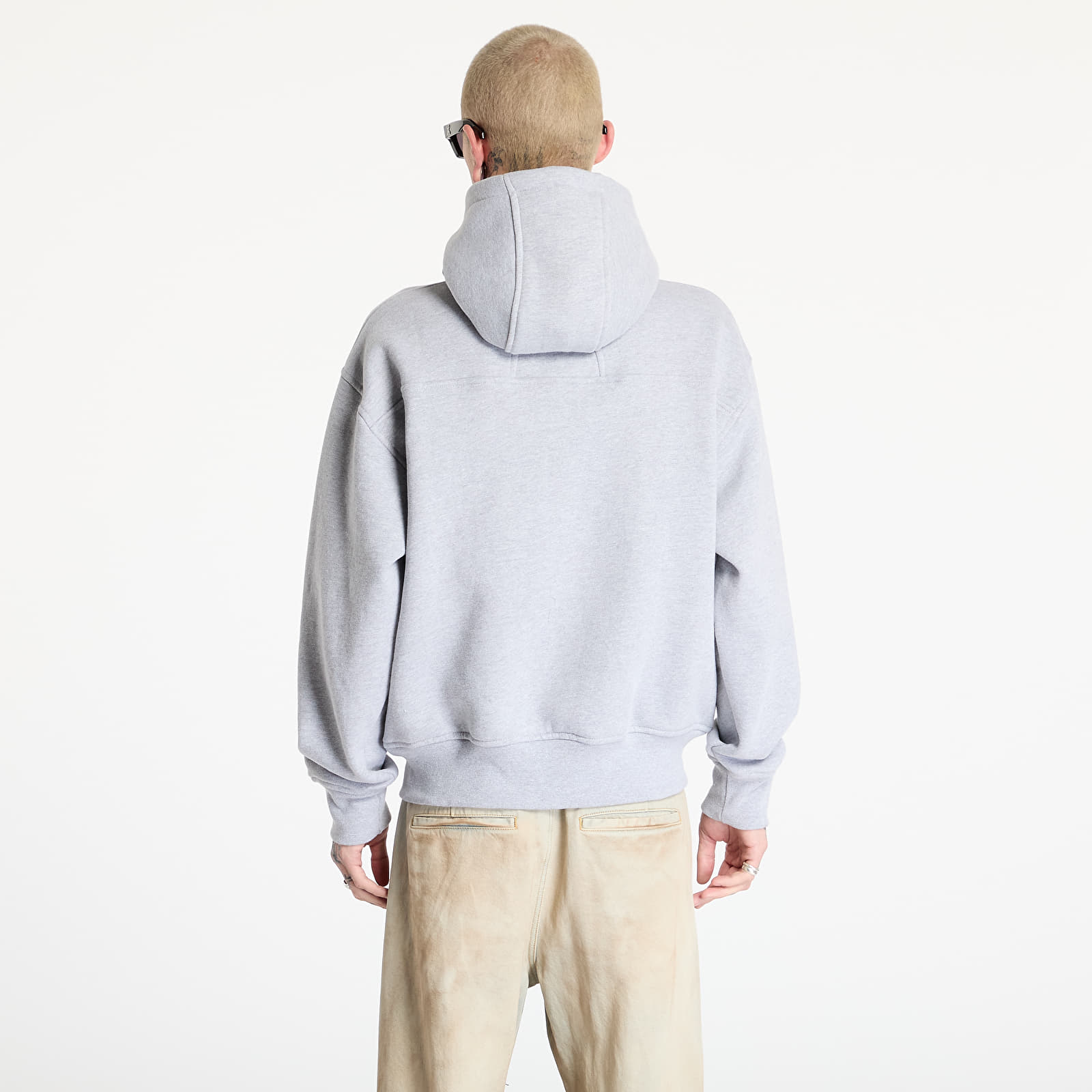 Mikiny Rhude Classique Full-Zip Hoodie Heather Gray