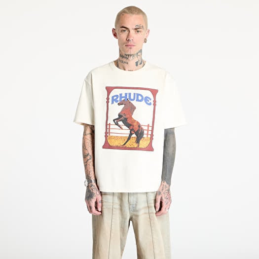 T-skjorte Rhude Cadre Tee Vintage White