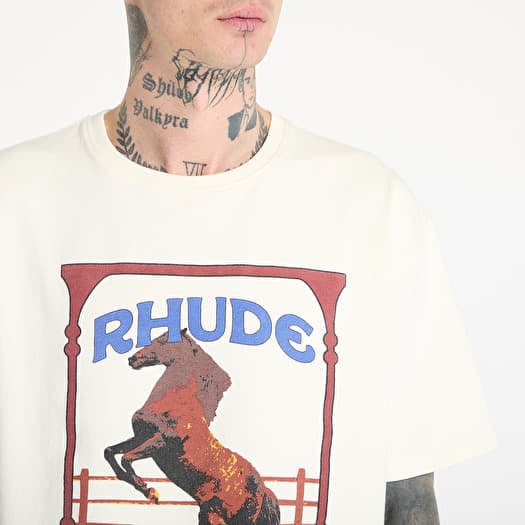 Men's T-shirts Rhude Cadre Tee Vintage White | Footshop