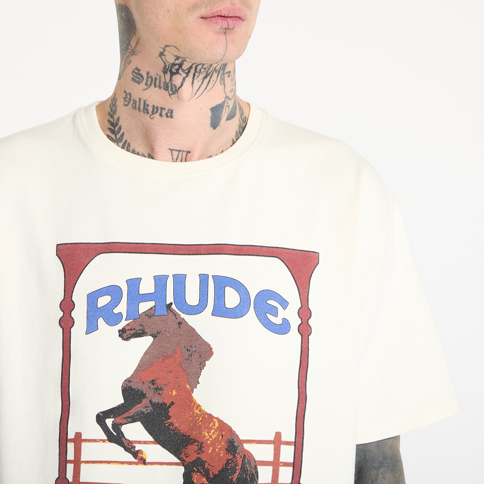 Männer T-Shirts Rhude Cadre Tee Vintage White