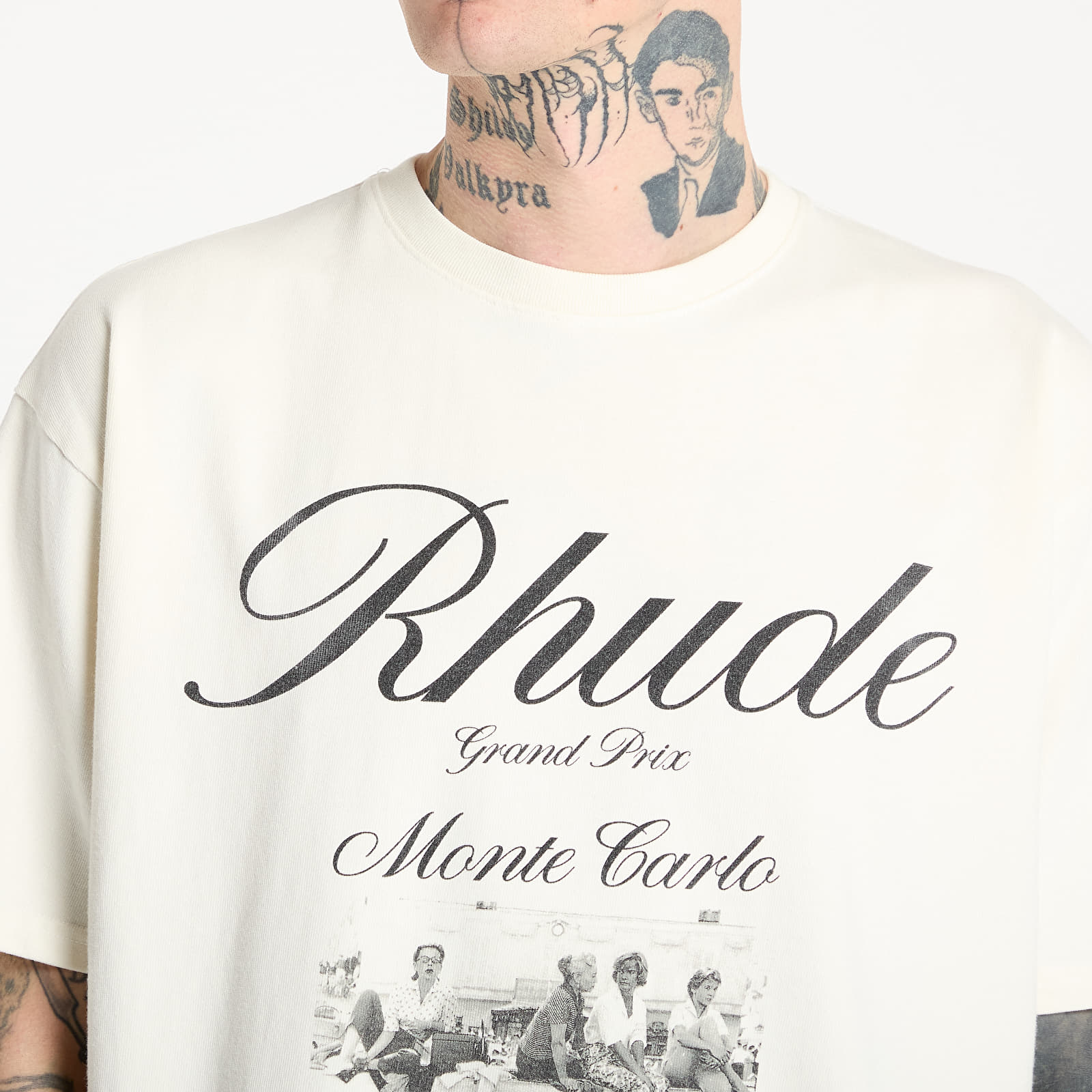 Tricouri bărbați Rhude Heaven On Earth Tee Vintage White