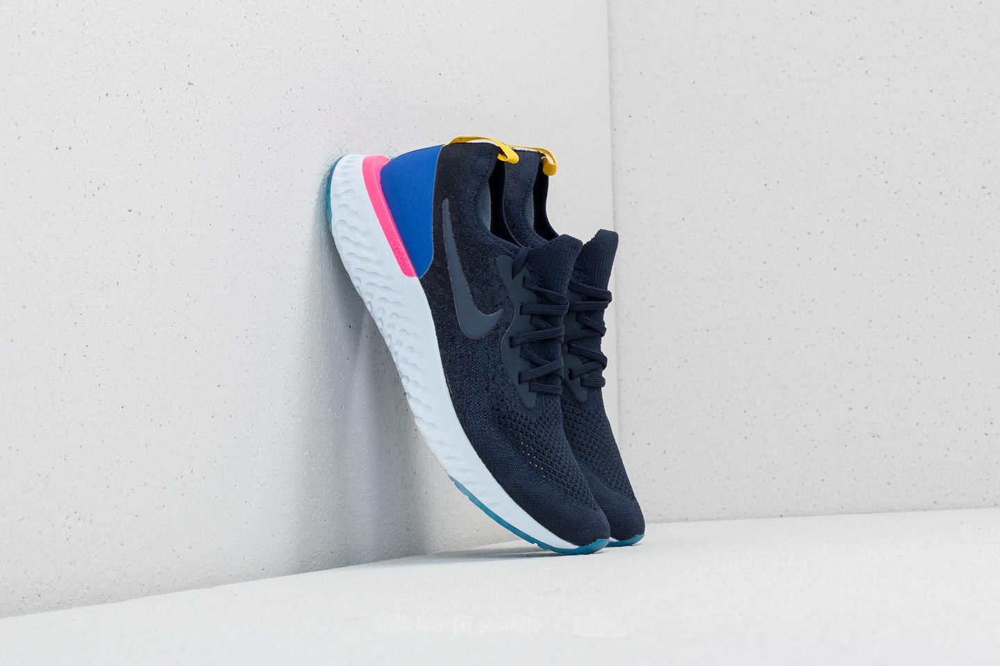 Men s shoes Nike Epic React Flyknit College Navy College Navy Footshop