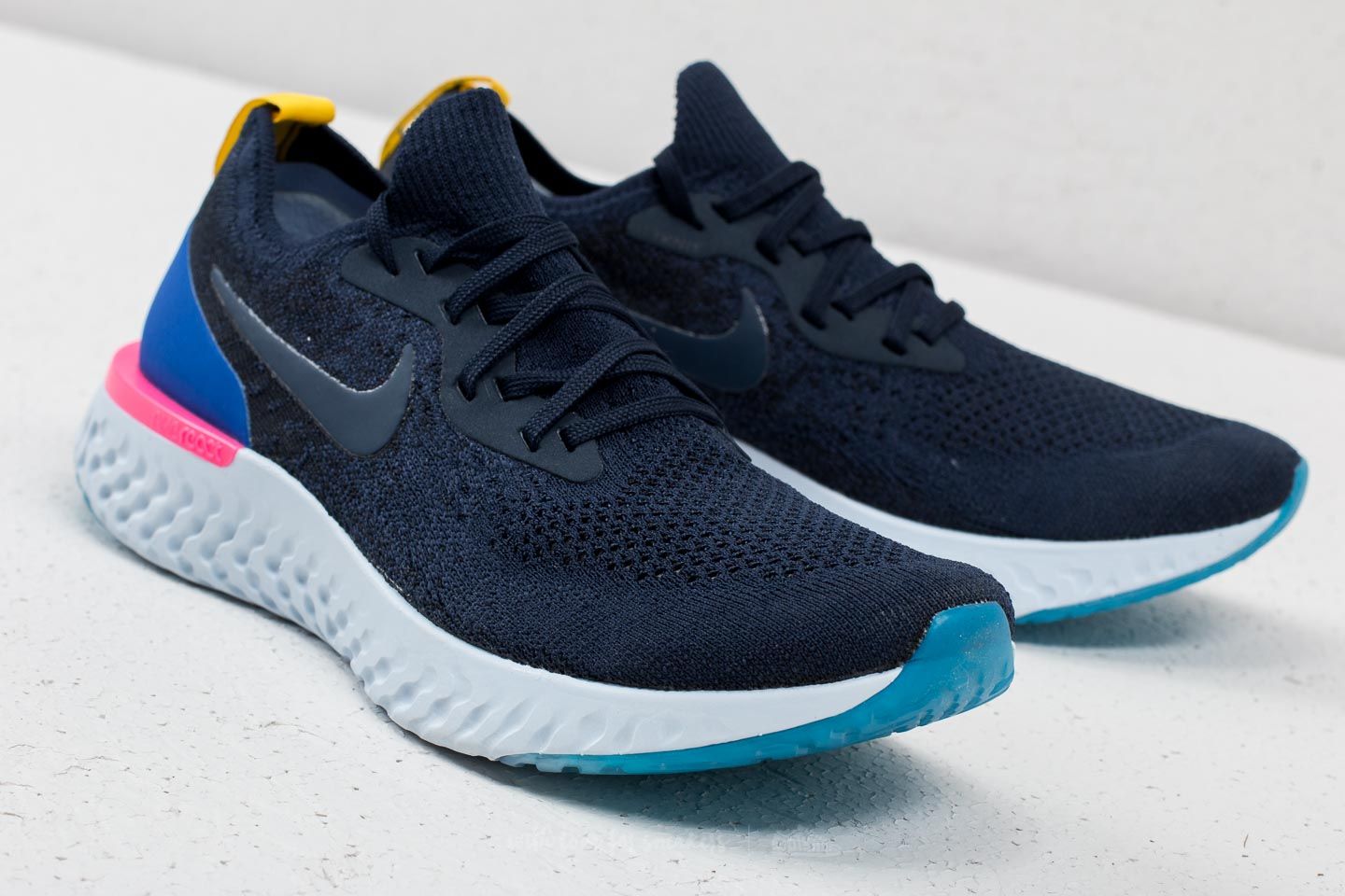 Men s shoes Nike Epic React Flyknit College Navy College Navy Footshop