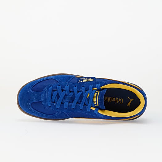 Yellow Puma Roma Blue Suede Puma Roma Trainers Navy/Yellow