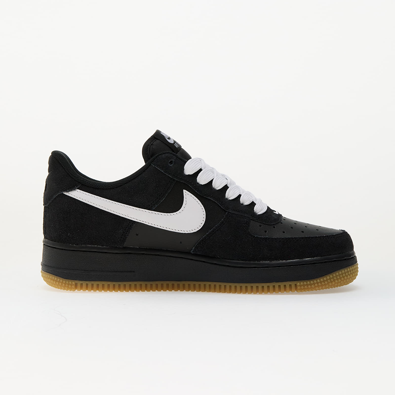 Férfi cipők Nike Air Force 1 '07 Lv8 Black/ White-Gum Light Brown