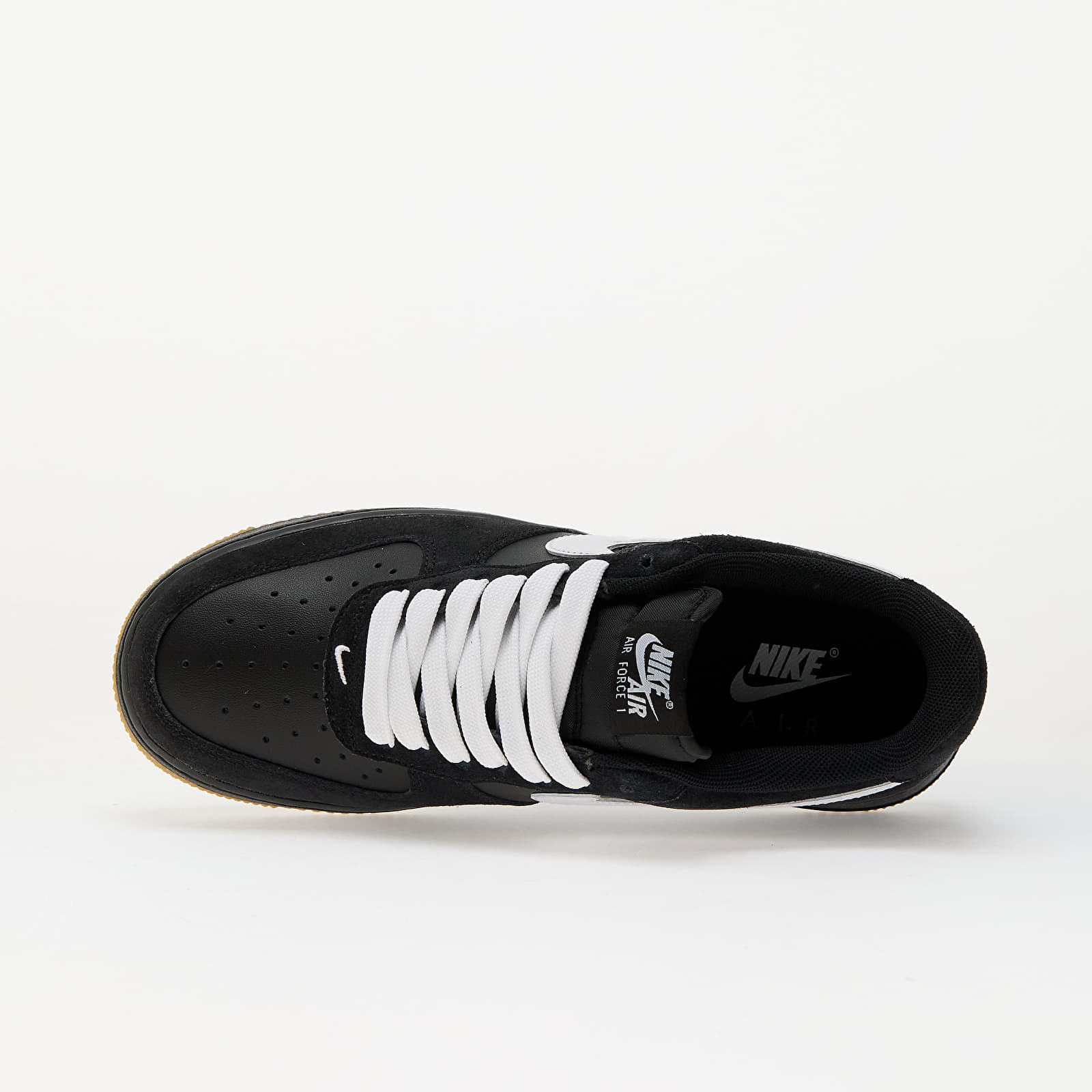 Férfi cipők Nike Air Force 1 '07 Lv8 Black/ White-Gum Light Brown