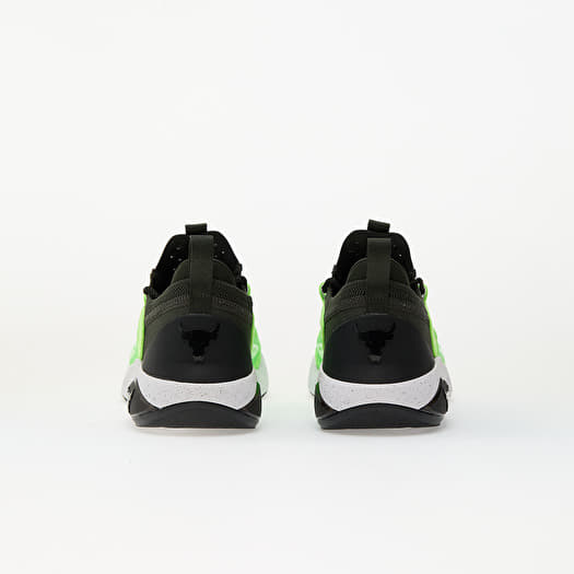 Under Armour Black and White Sneakers with Neon Green Insole Under Armour ROGUE 5 - Road running shoes - hyper green/neon  main image 4