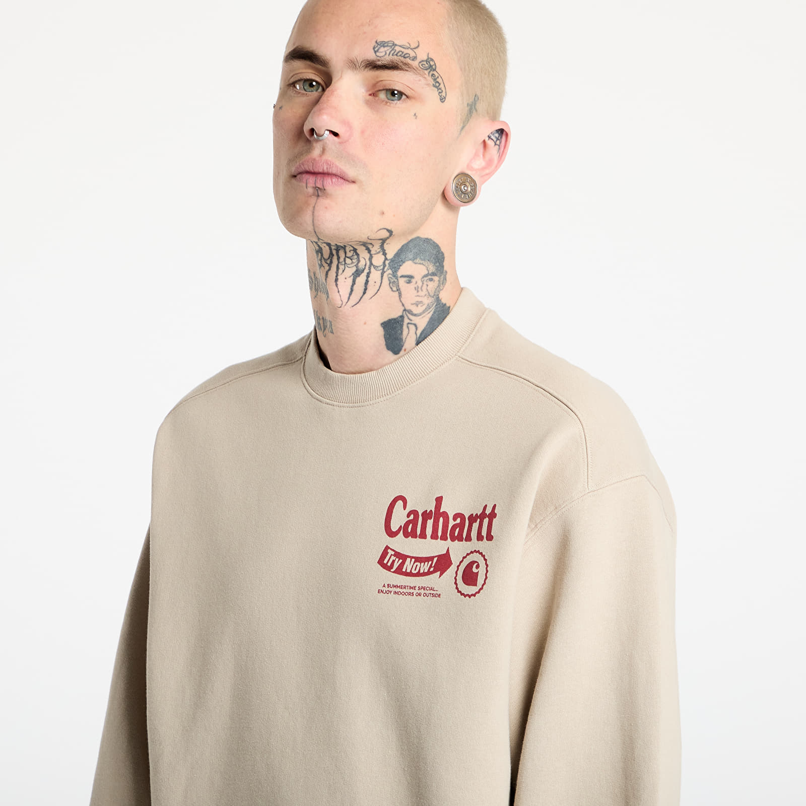 Mikiny Carhartt WIP Catalogue Sweat UNISEX Fleur De Sel/ Desire