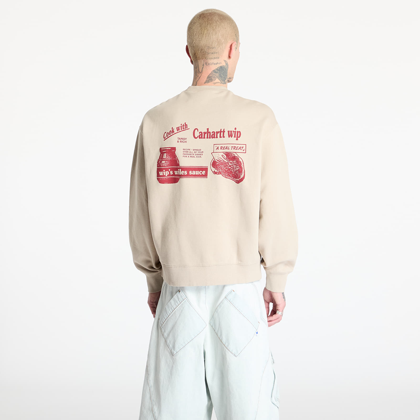 Mikiny Carhartt WIP Catalogue Sweat UNISEX Fleur De Sel/ Desire