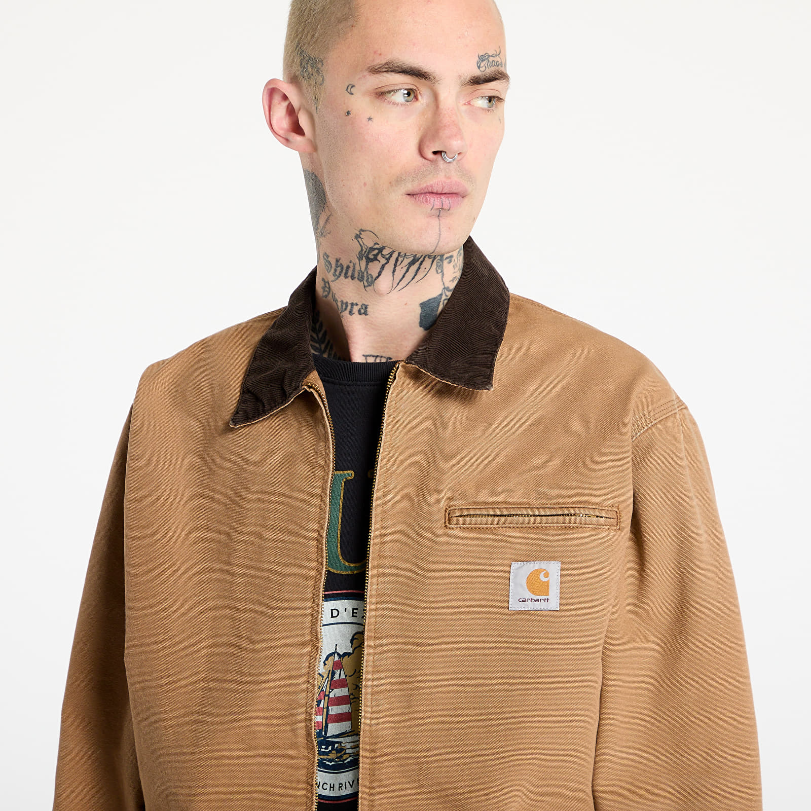 Jakker Carhartt WIP OG Detroit Jacket UNISEX Hamilton Brown/ Tobacco Aged Canvas