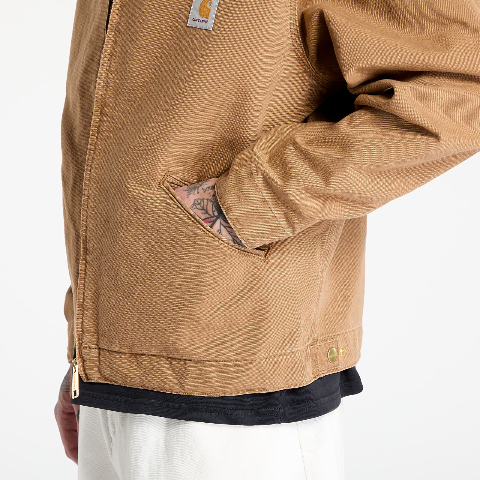 Jakker Carhartt WIP OG Detroit Jacket UNISEX Hamilton Brown/ Tobacco Aged Canvas