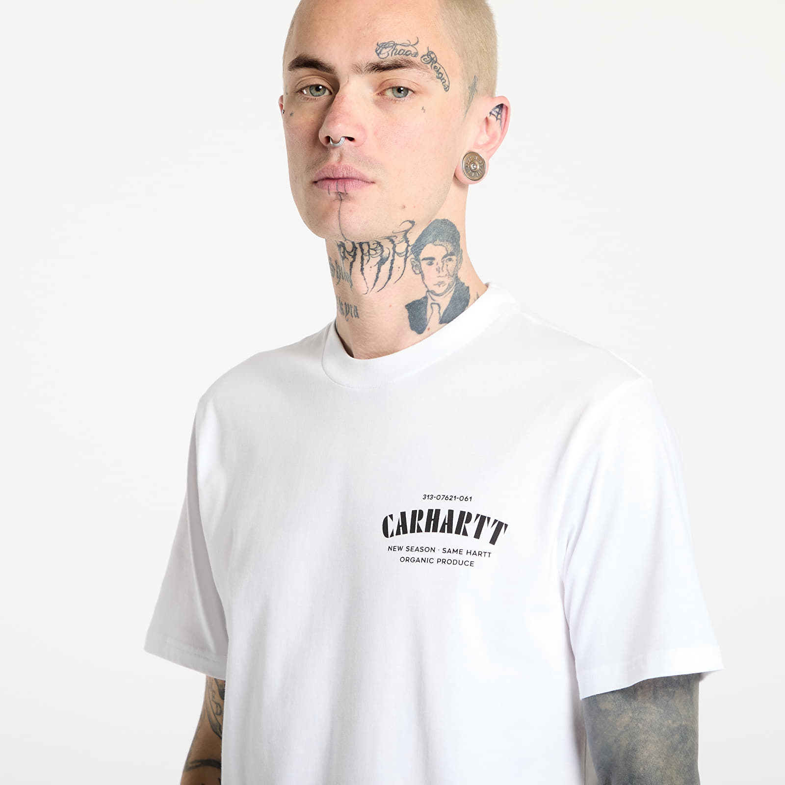 Pólók Carhartt WIP Short Sleeve Catalogue C Logo T-Shirt UNISEX White