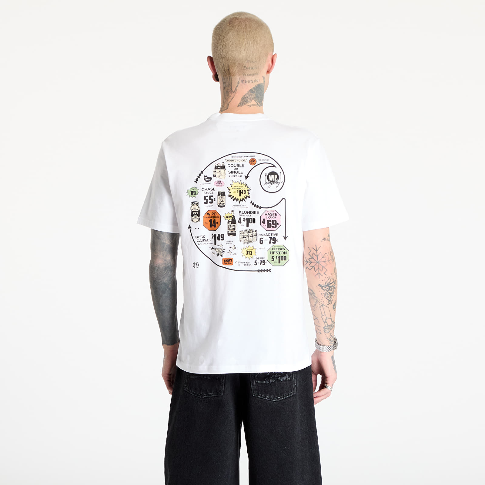 Pólók Carhartt WIP Short Sleeve Catalogue C Logo T-Shirt UNISEX White