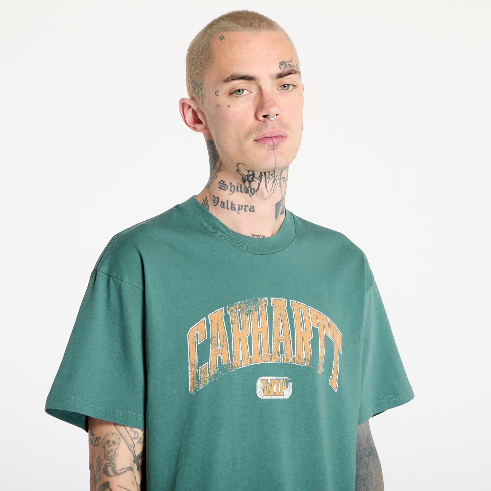 Pólók Carhartt WIP Short Sleeve Lecture T-Shirt UNISEX Silver Pine