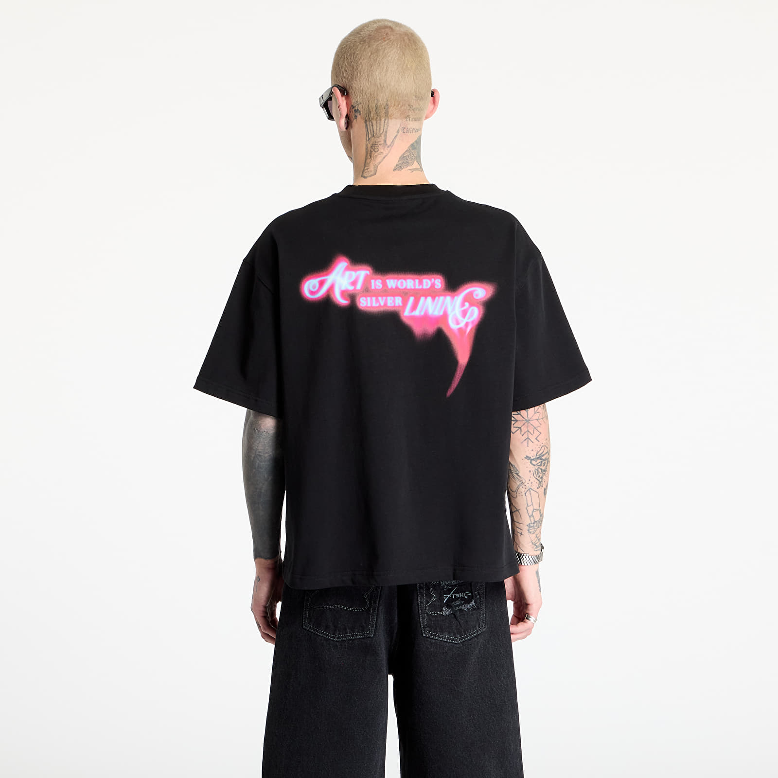 T-Shirts FTSHP Walking Art T-Shirt UNISEX Fire Black