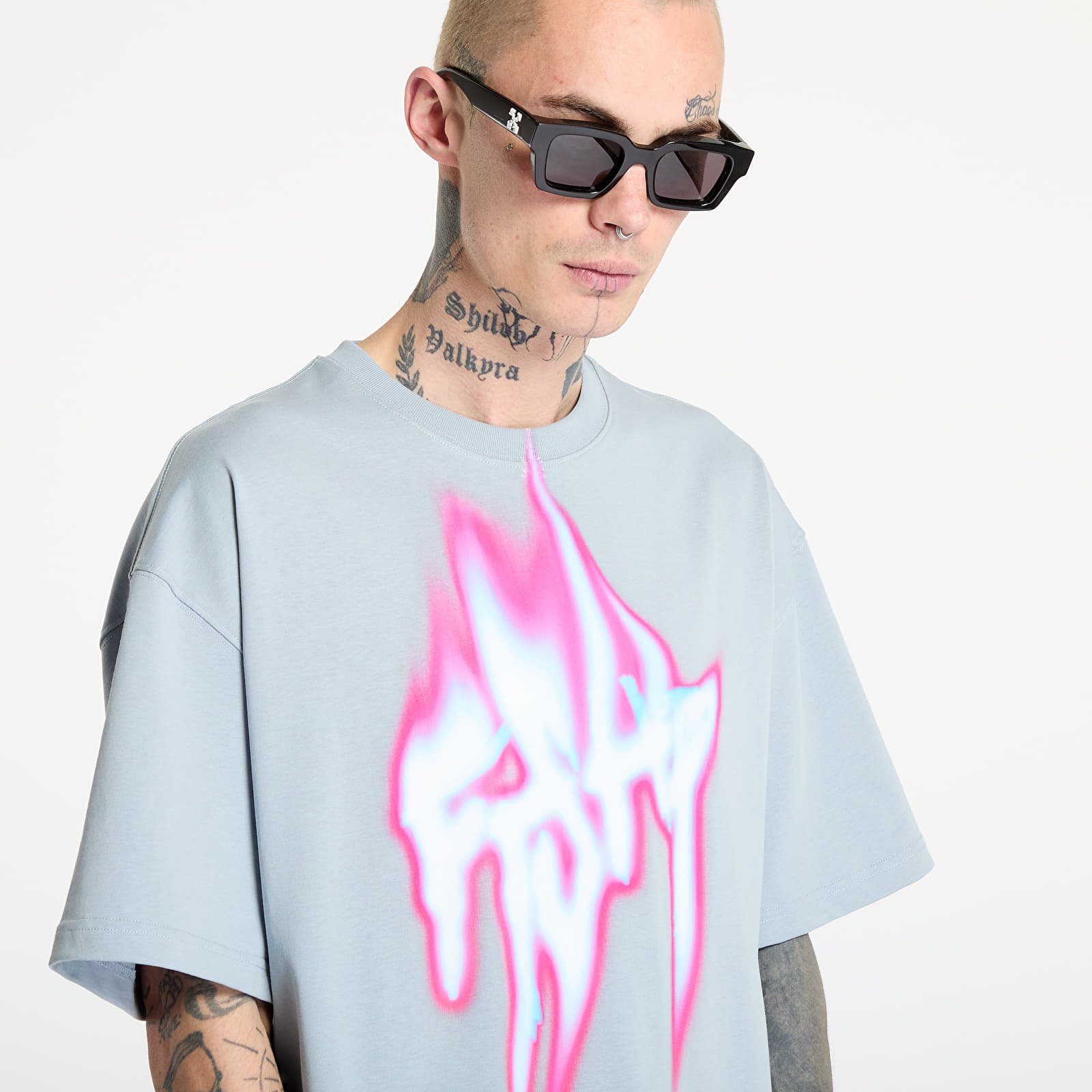 Tricouri  FTSHP Walking Art T-Shirt UNISEX Fire Cloud Blue