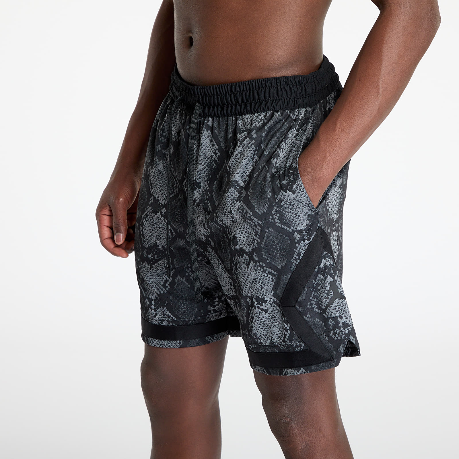 Shorts - Männer Jordan Sport Men's Dri-FIT Mesh Diamond Shorts Black/ Black