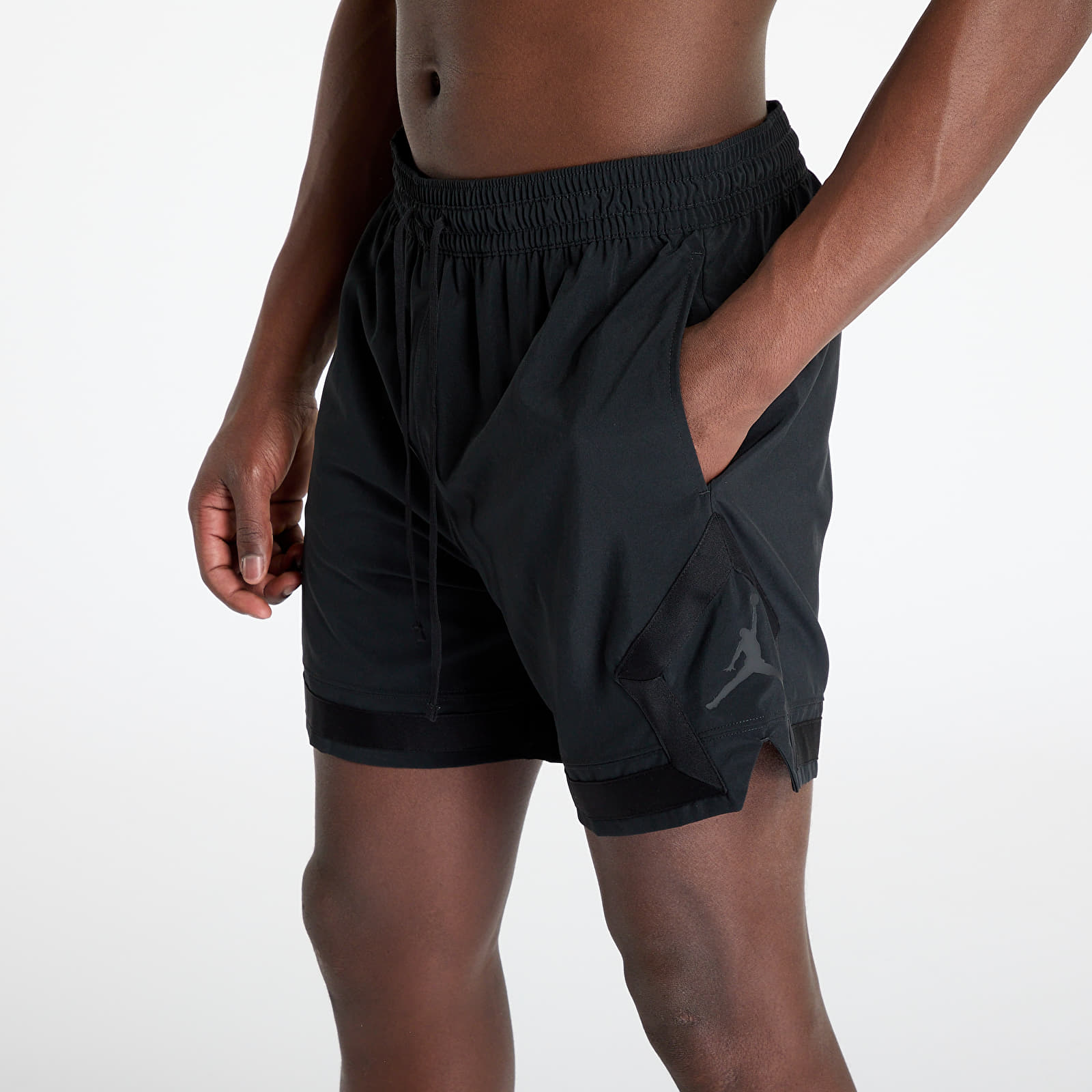 Shorts til mænd Jordan Sport Men's Dri-FIT Woven Diamond Shorts Black/ Black/ Black