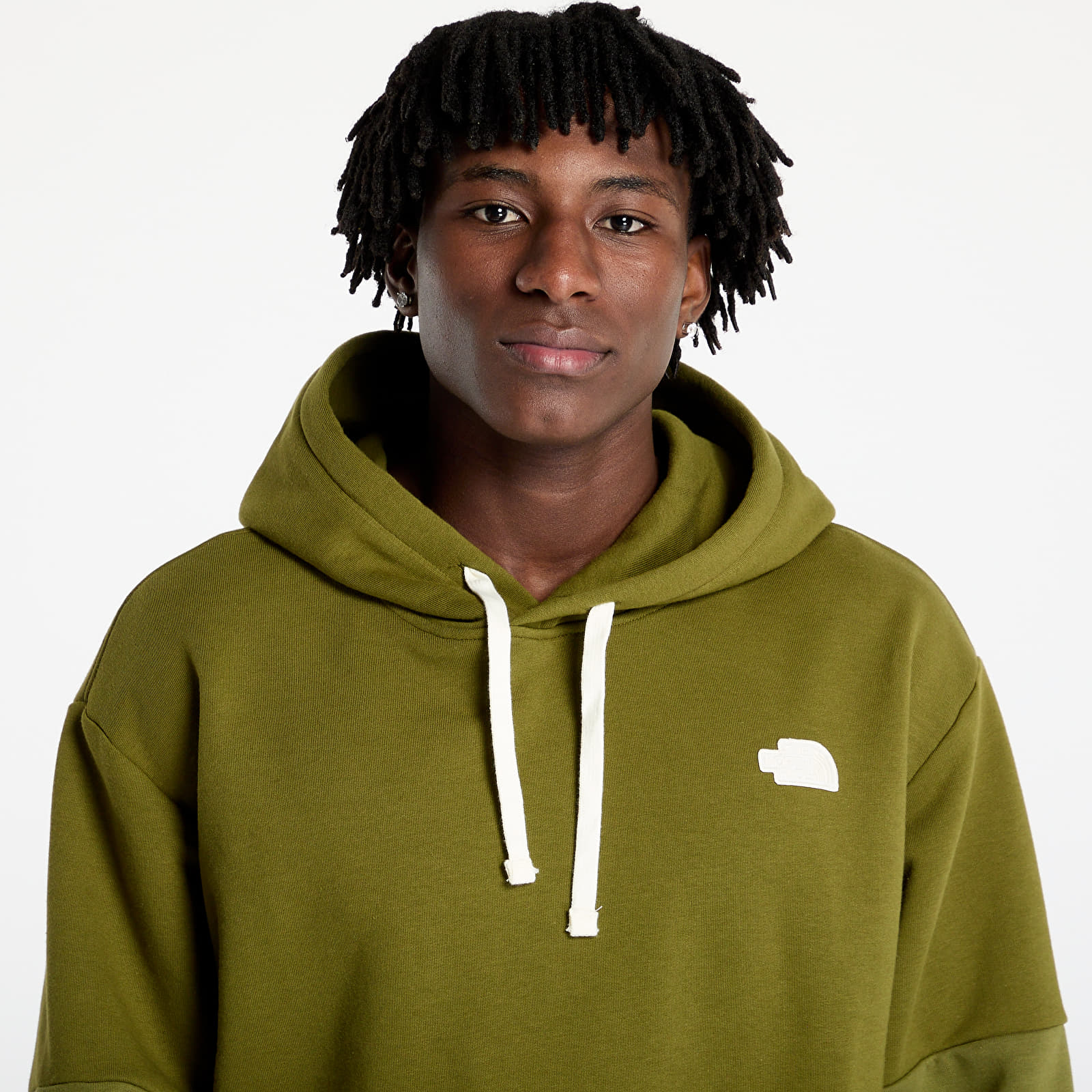 Hanorace The North Face Terry Relaxed Hoodie Forest Olive