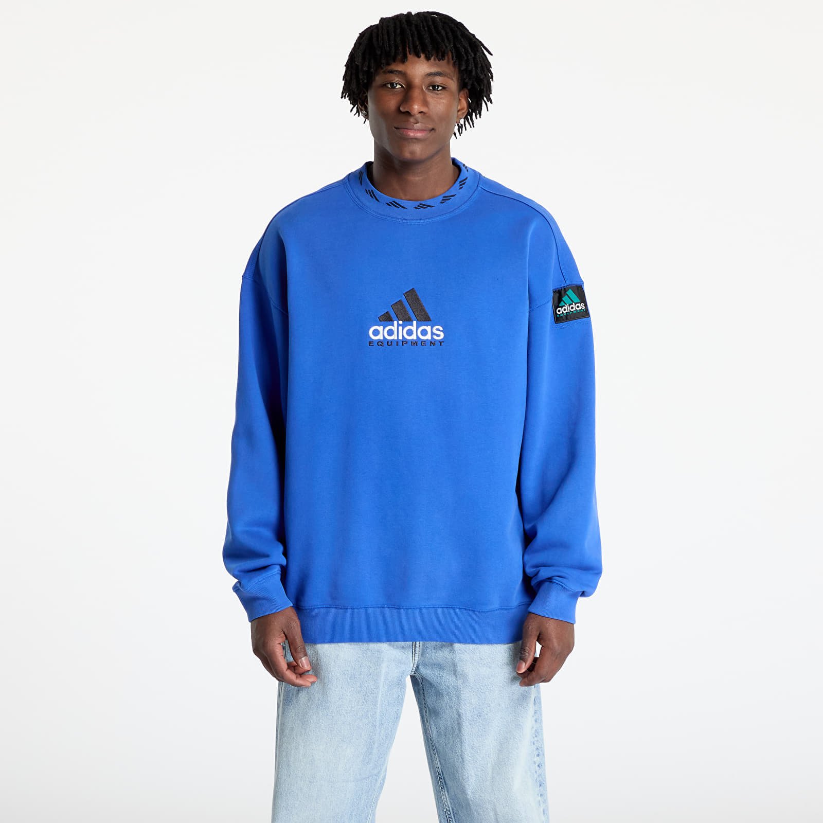 Hanorac adidas Equipment Wash Crewneck Sweatshirt Equipment Blue XL