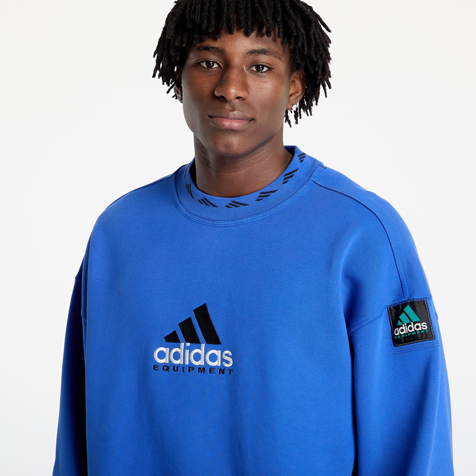 Hættetrøjer og sweatshirts adidas Equipment Wash Crewneck Sweatshirt Equipment Blue