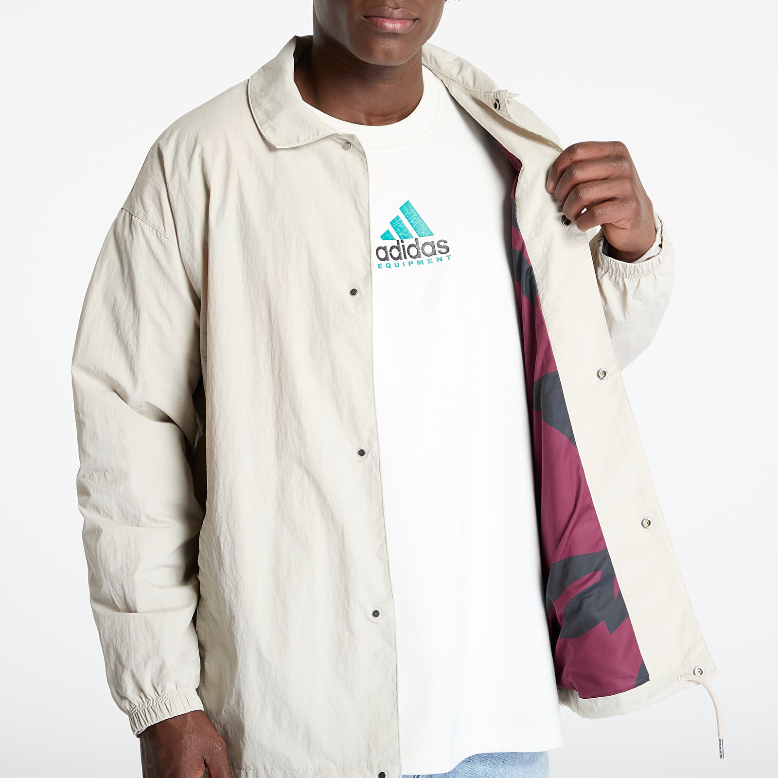 Jakas adidas x Mercedes AMG Petronas Formula One Team Summer Pack Coach Jacket Wonder Alumina