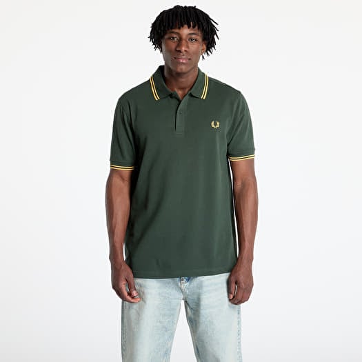 T-särk FRED PERRY Twin Tipped Shirt Crt Grn/ Hnycmb