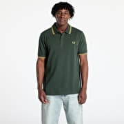 FRED PERRY Twin Tipped Shirt Crt Grn/ Hnycmb