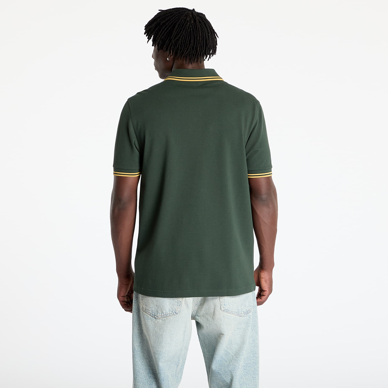T-shirts FRED PERRY Twin Tipped Shirt Crt Grn/ Hnycmb