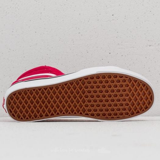 Men s shoes Vans Sk8 Hi Crimson True White Footshop
