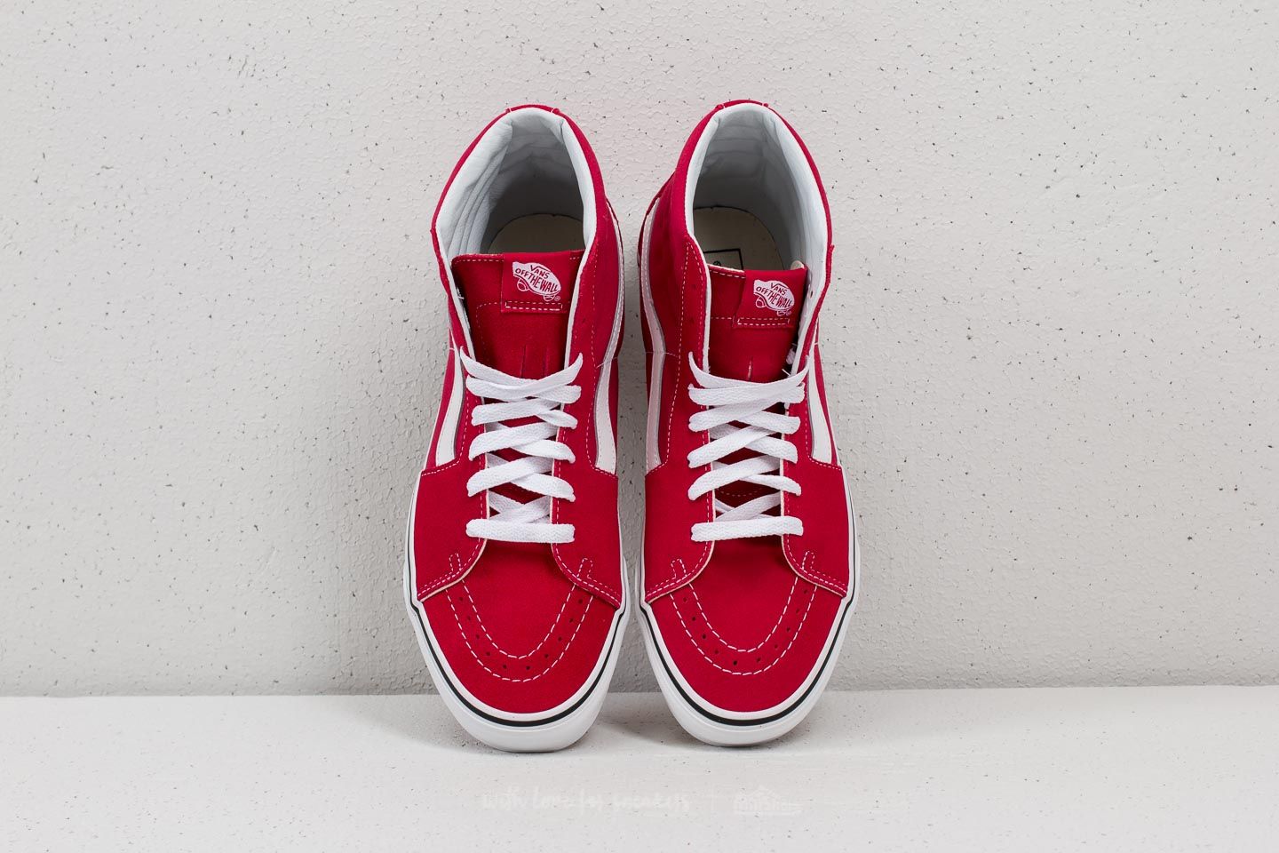 Vans sk8 hot sale hi crimson