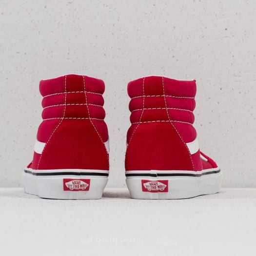 Vans sk8 hi crimson true white outlet