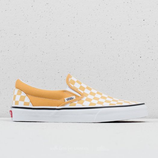 Mustard yellow cheap checkered vans