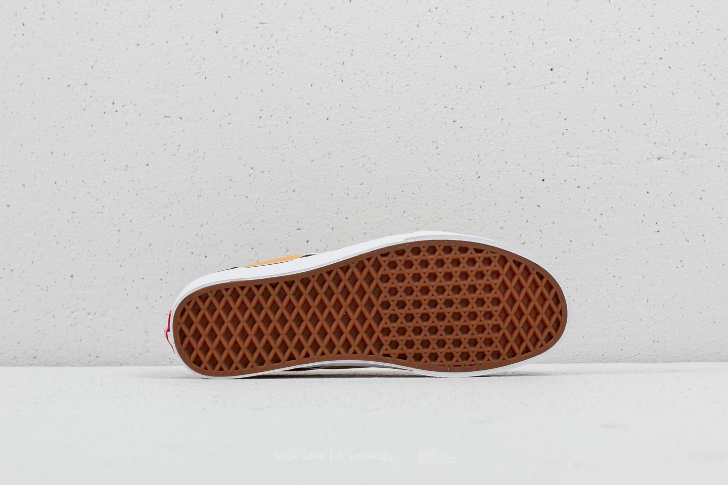 Men s shoes Vans Classic Slip On Checkerboard Ochre True White Footshop