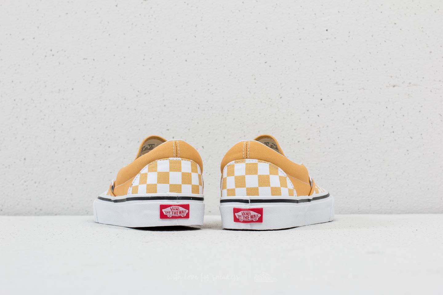 Ochre clearance checkered vans