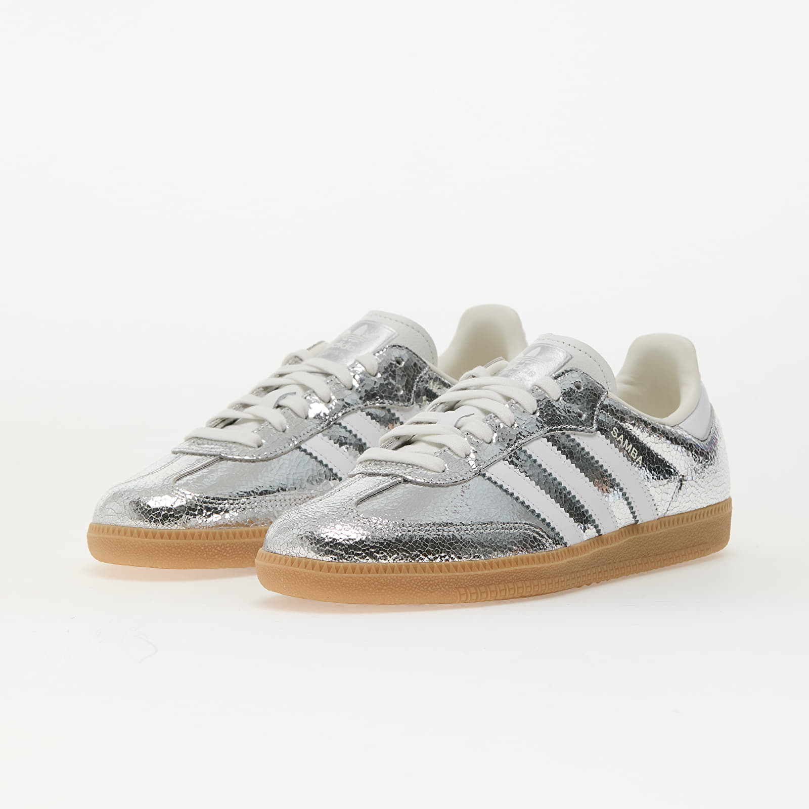 Sapatos de mulher adidas Samba Og W Silver Metallic/ Ftw White/ Core White