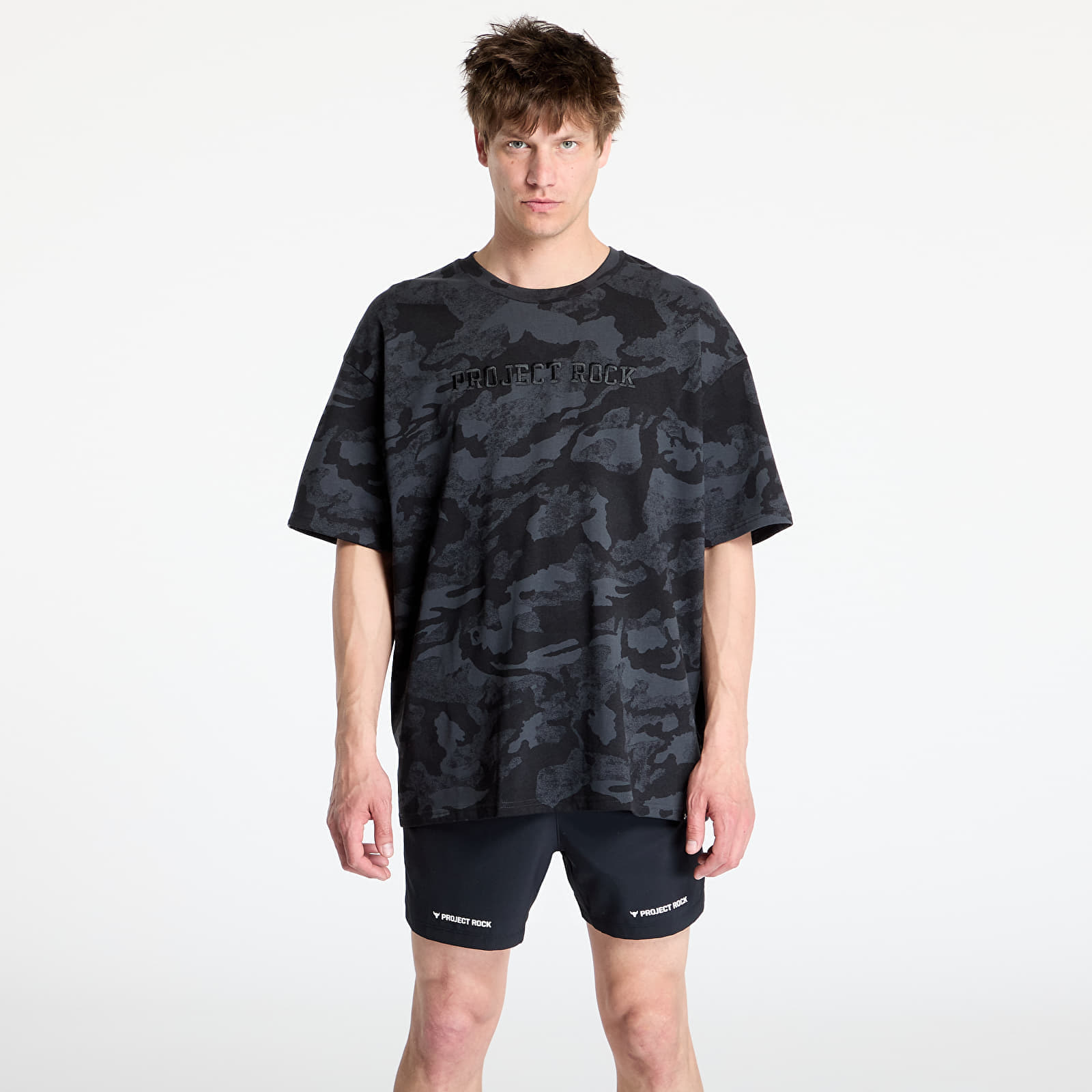 Тениска Under Armour Project Rock All Over Print T-shirt Black M