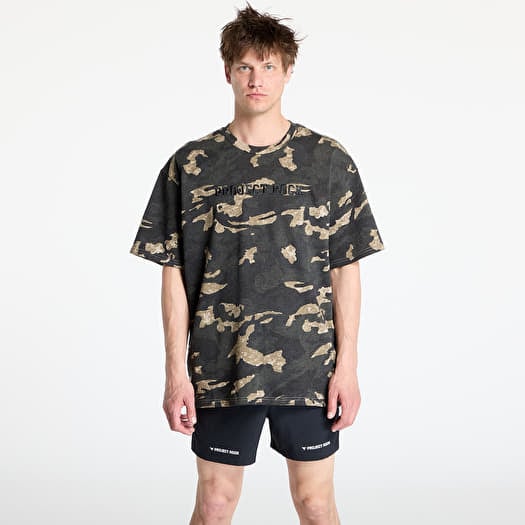 Majica Under Armour Project Rock All Over Print T-shirt Grey/ Green