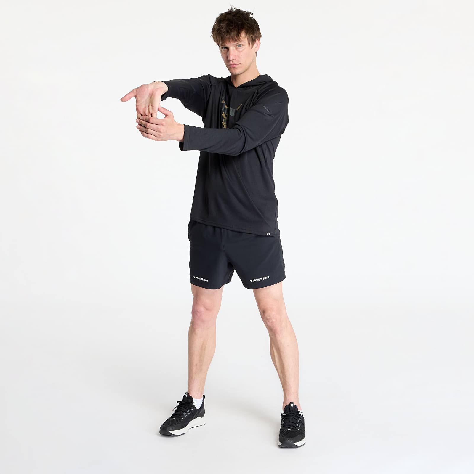 Vīriešu kapuces Under Armour Project Rock Isochill HD Black